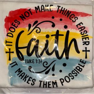 Luke 1:37 verse short-sleeve shirt